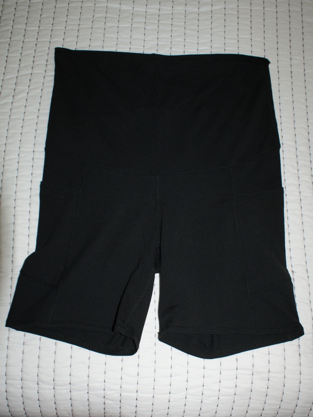Threads 4 Thought Black Maternity High-Waist Bike Shorts